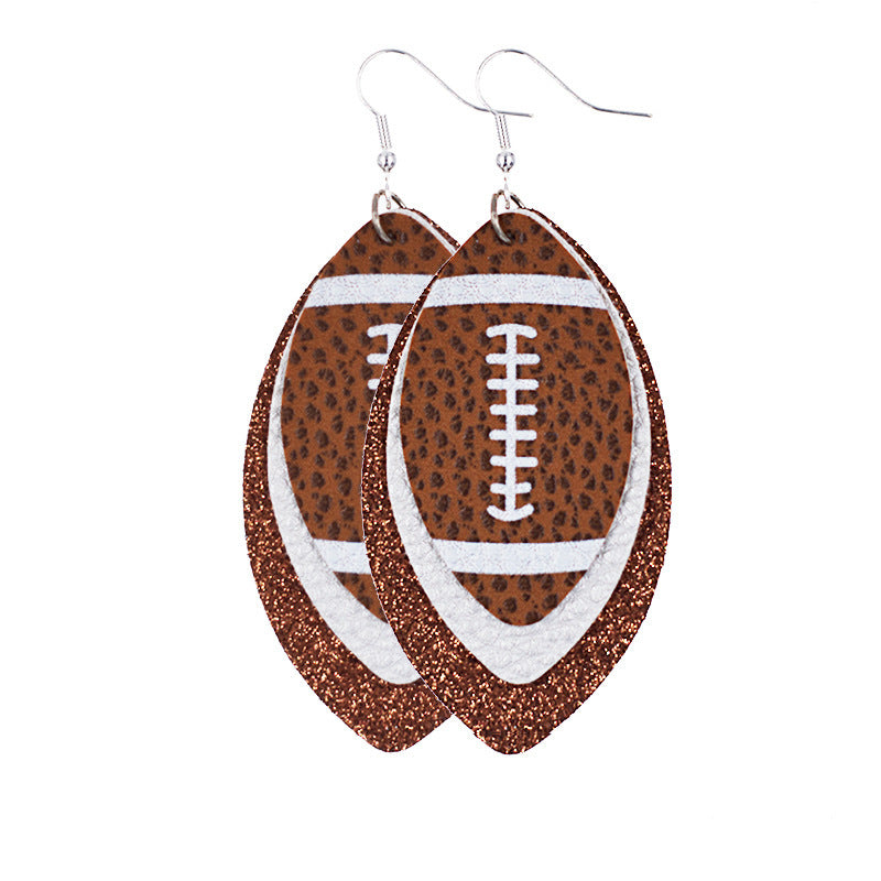 Multilayer Rugby Earrings