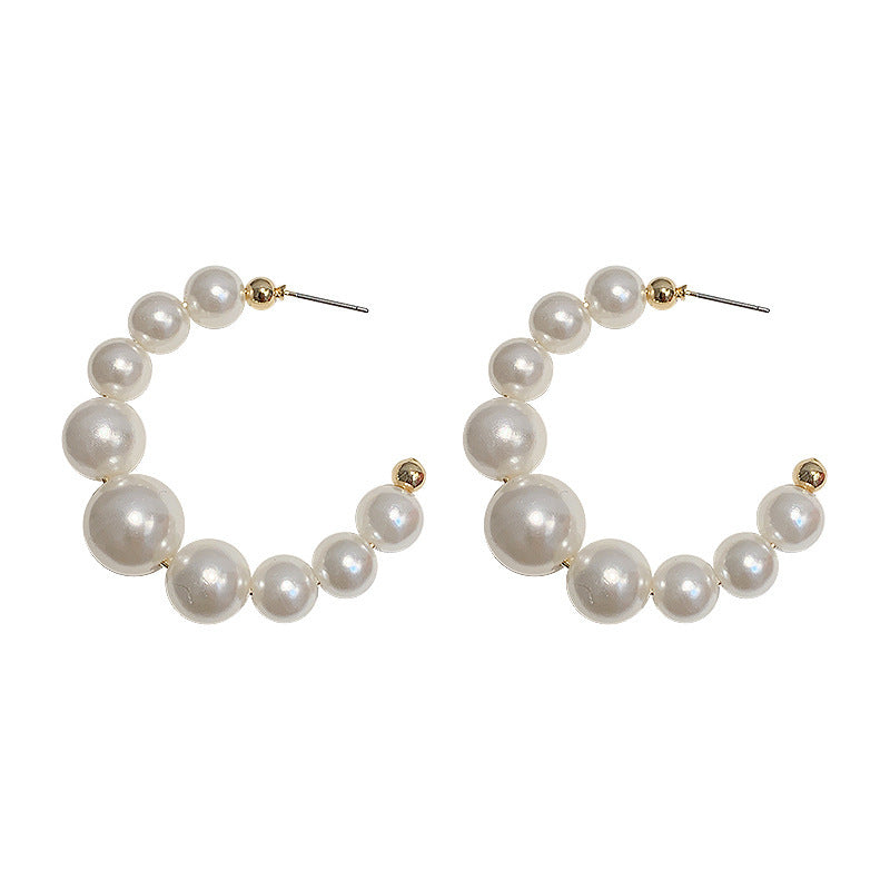 Pearl Hoop Earrings