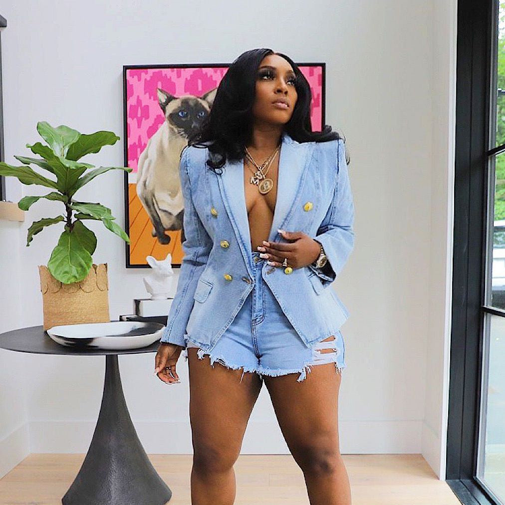Double-breasted Denim Jacket