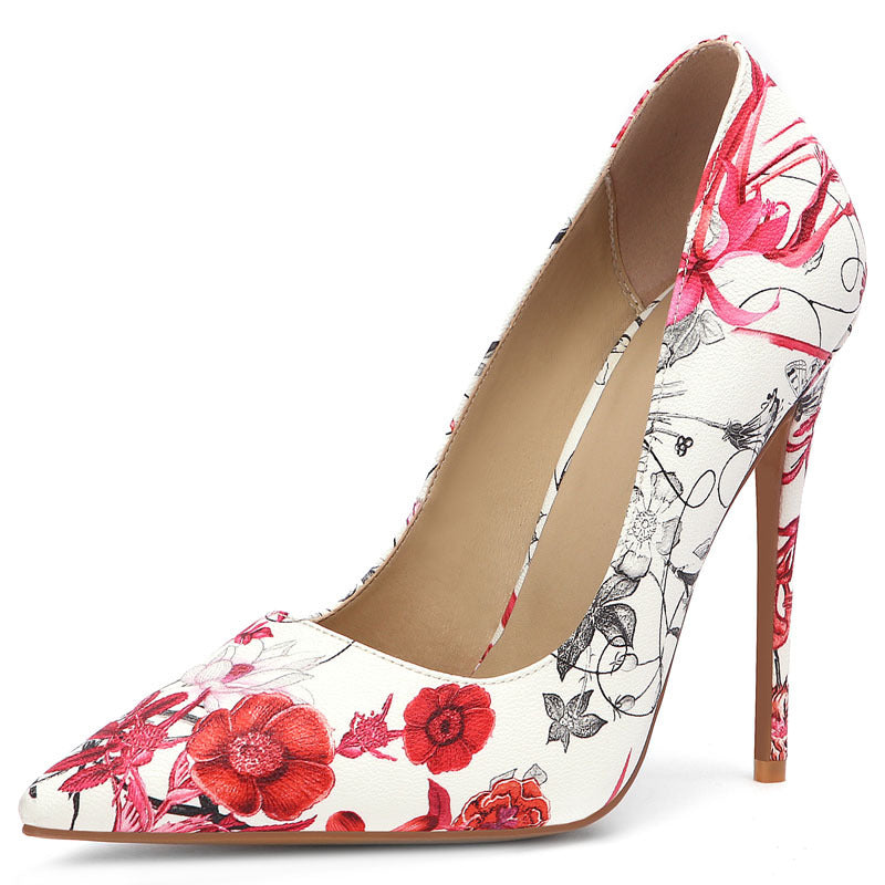 Ethnic Print Heels