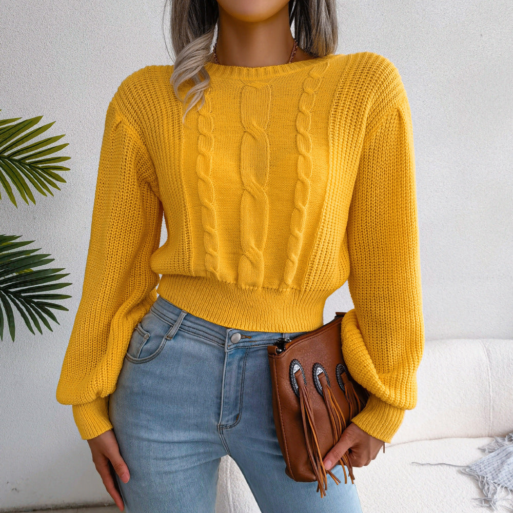 Sweater With Lantern Sleeves