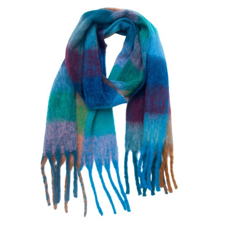 Tassel Plaid Scarf
