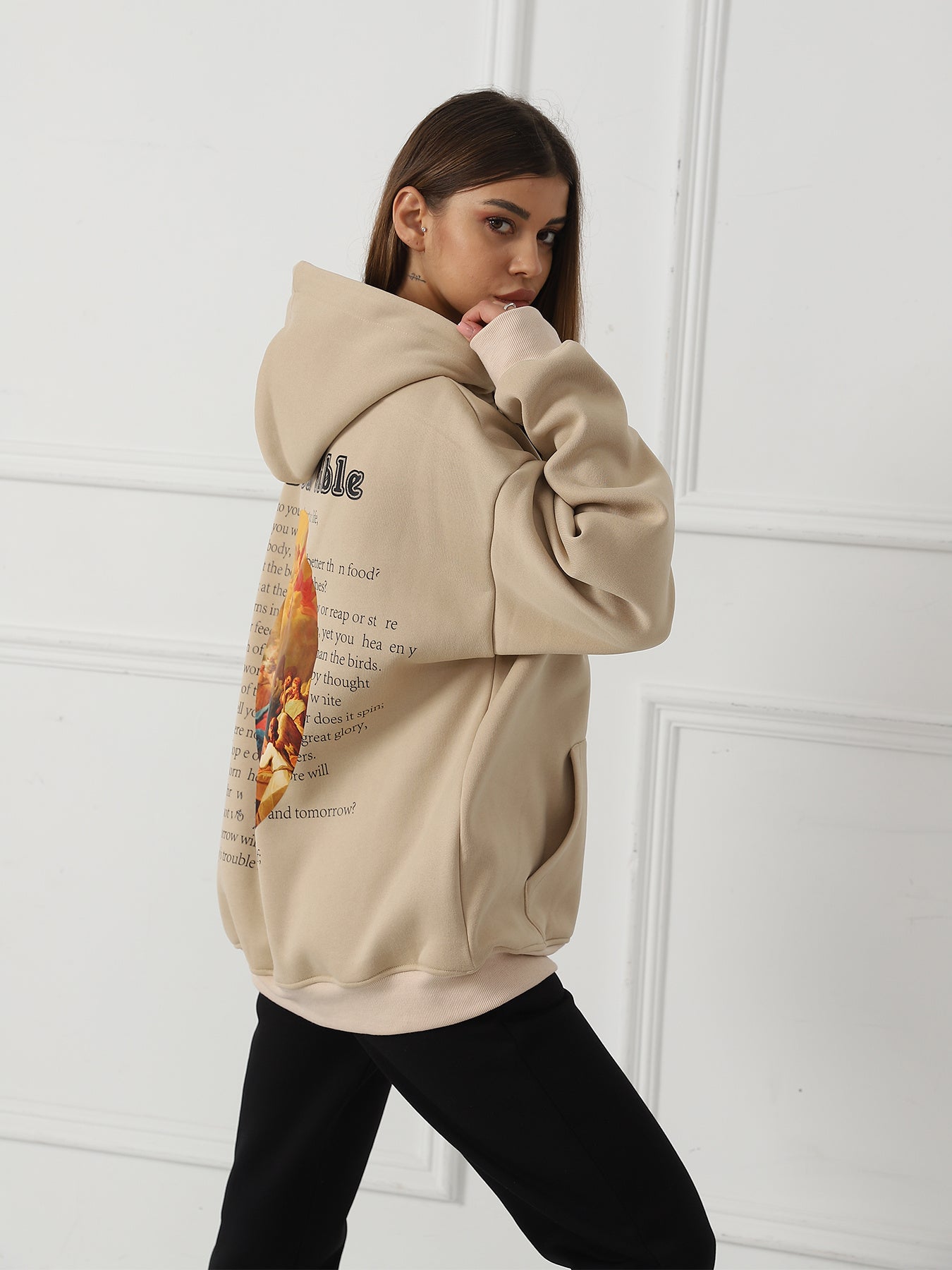 Fashionable Casual Long Sleeved Sweatshirt