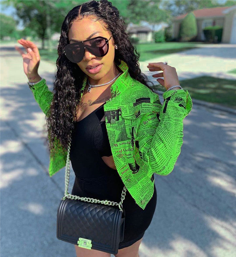 Newspaper Print Jacket