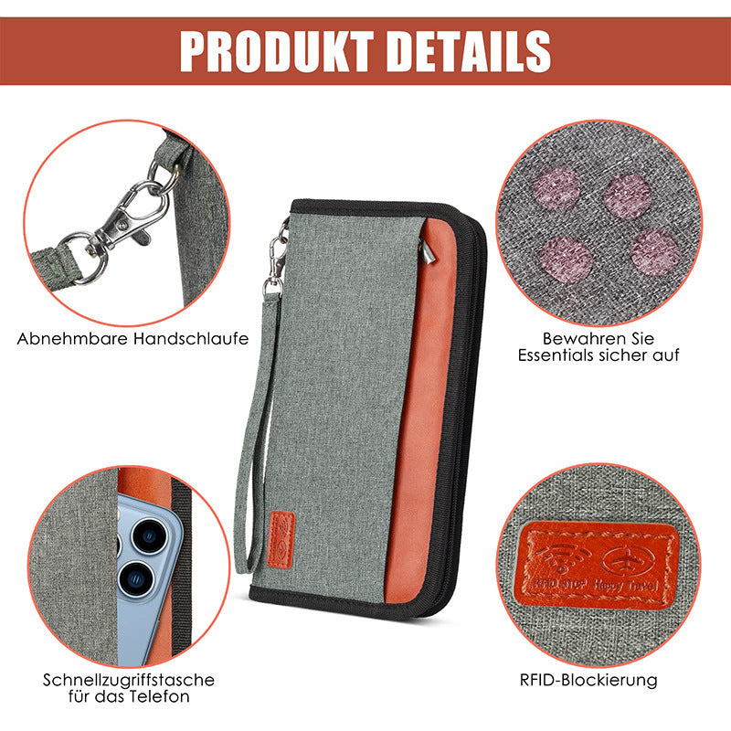 Anti-theft Swiping RFID Passport Holder