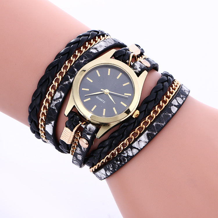 Multicolor Surface Bracelet Quartz Watch
