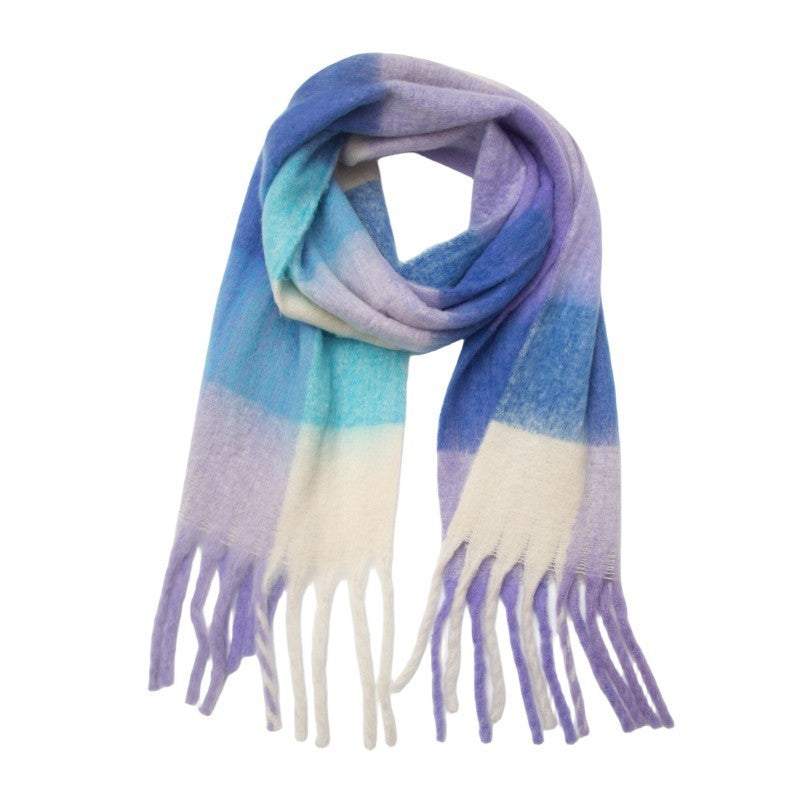 Tassel Plaid Scarf