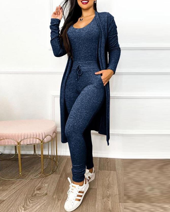 Casual Jumpsuit And Cardigan Cover