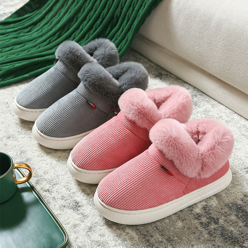 Plush Cotton Cozy Fluffy Slippers