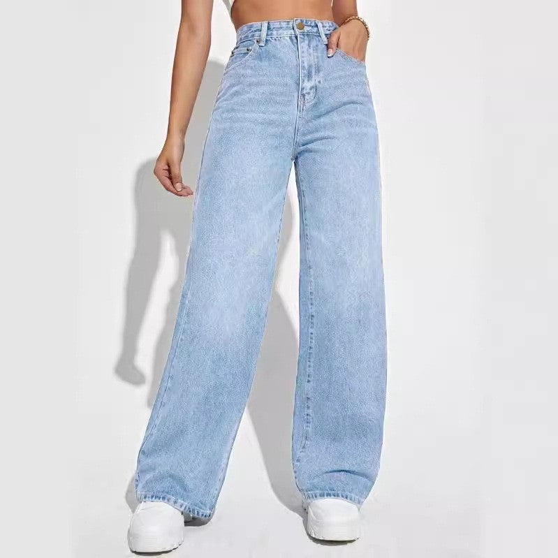 Jeans High Waist Slim Straight