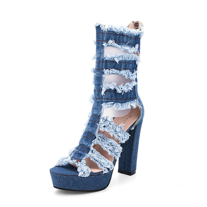 Denim Sandals