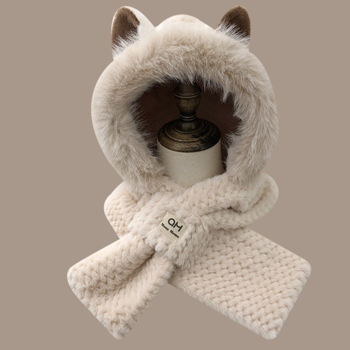 Autumn And Winter Furry Fox Ear Hat
