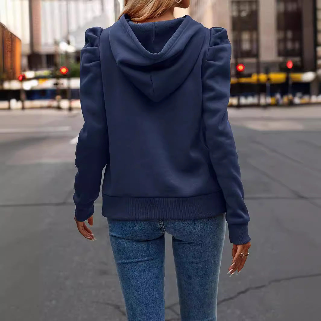 Solid Color Long-sleeved Sweater