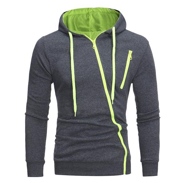Diagonal Zipper Sweater
