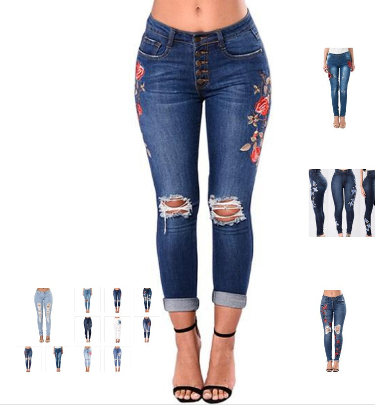 Ripped Denim Jeans