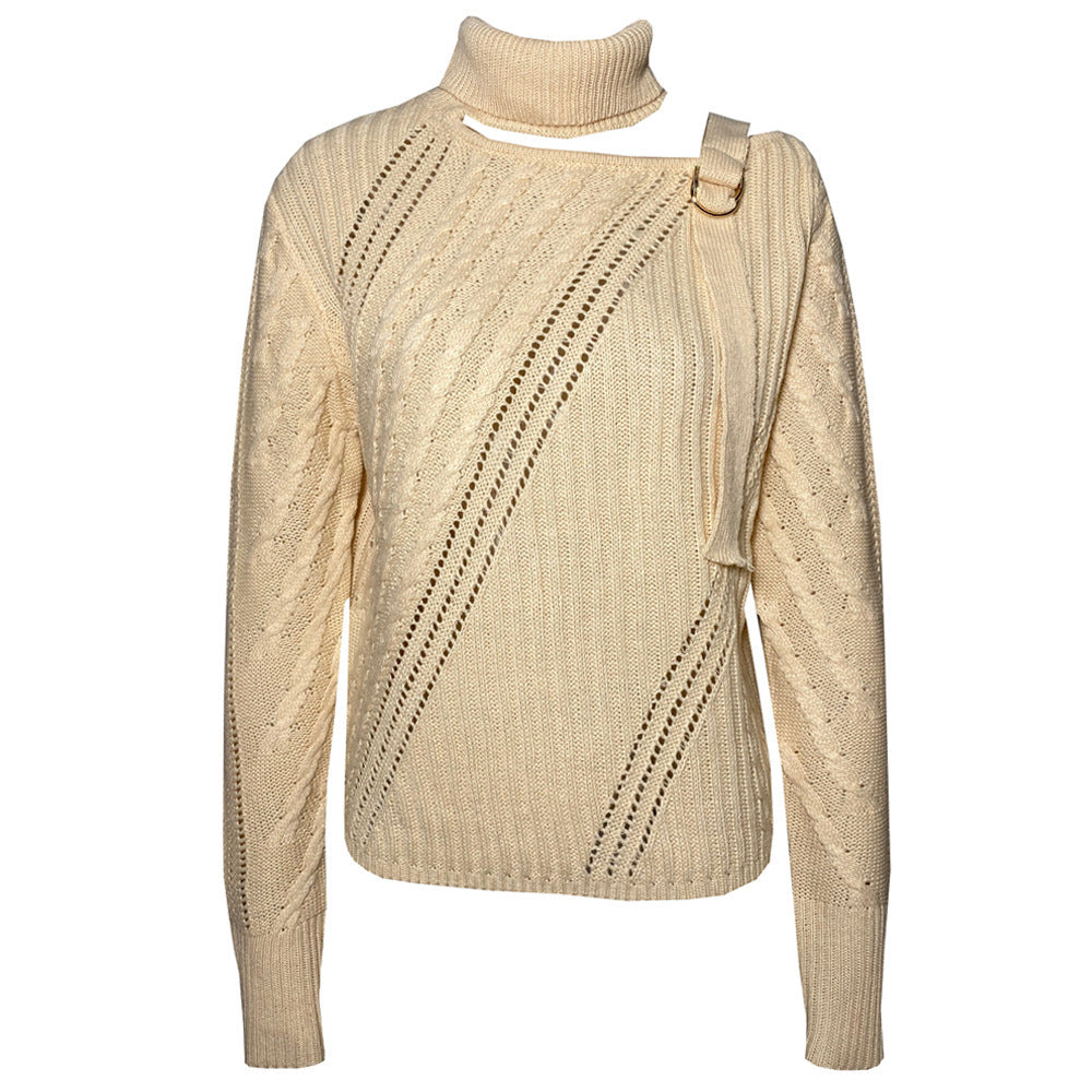 Halter Off-the-shoulder Sweater