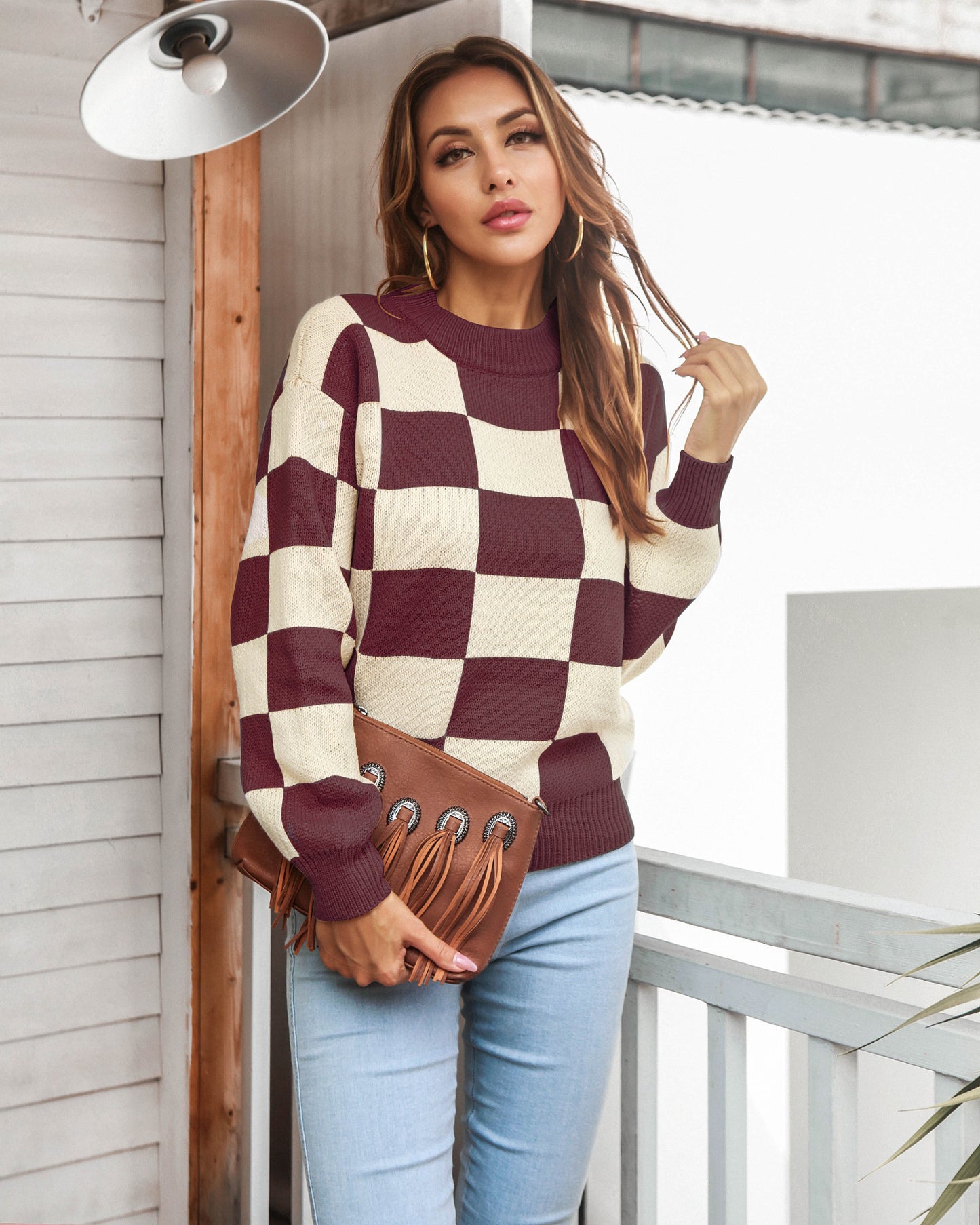 Checkered Sweater