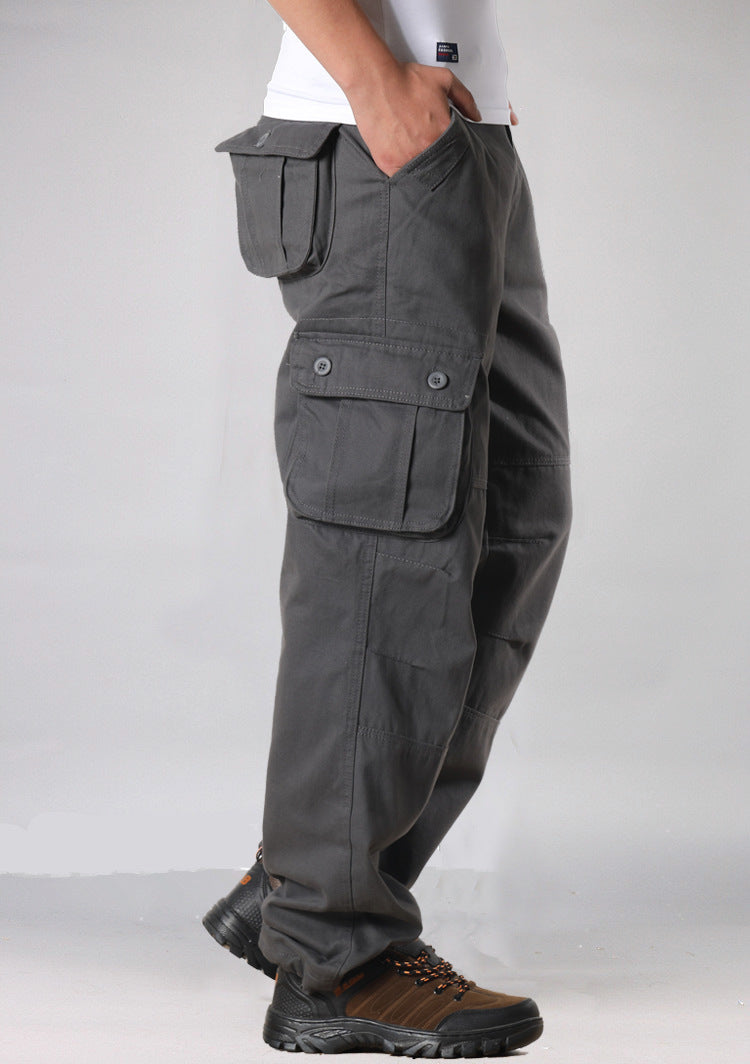 Multi-pocket Loose Pants