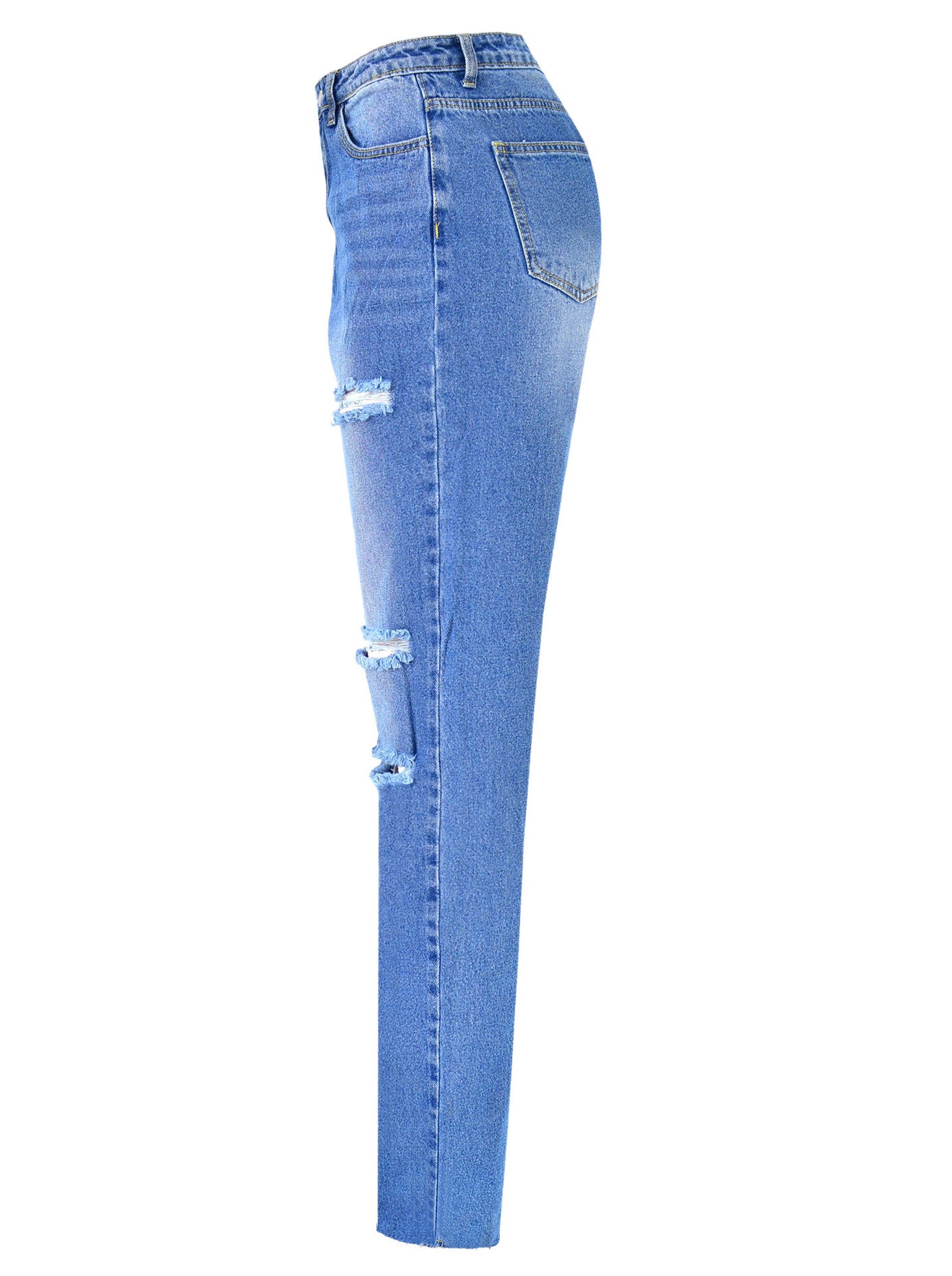 Straight Ripped Jeans