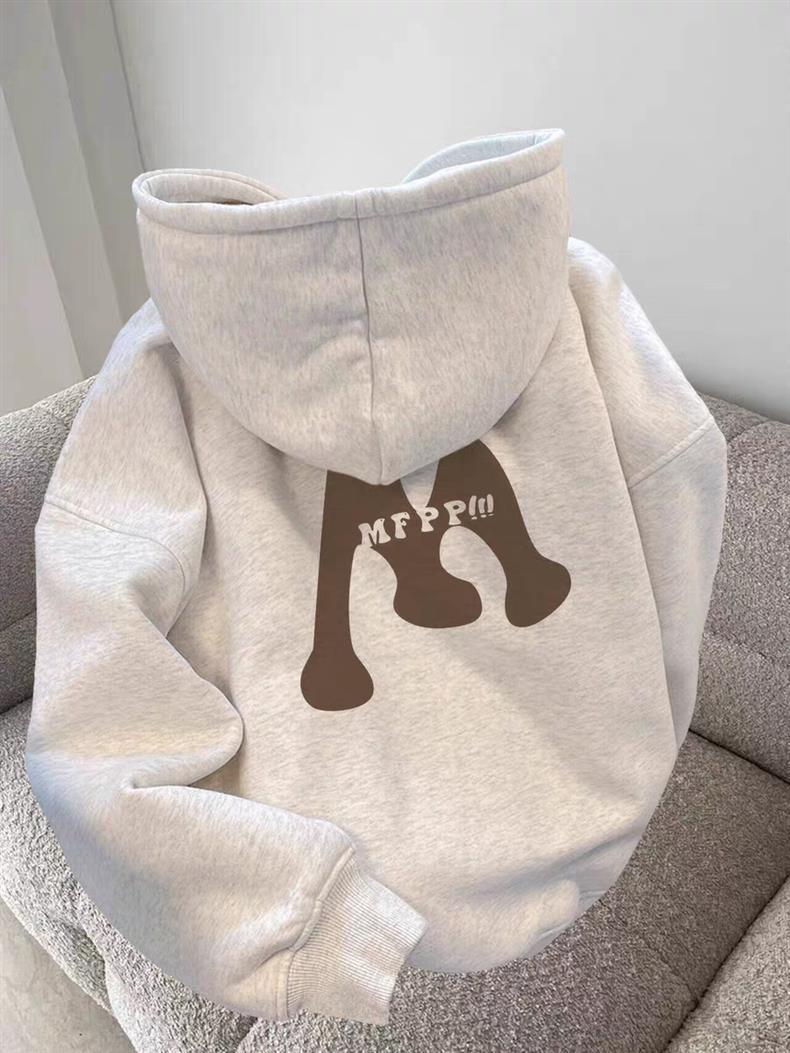 Fleece-lined Thickened Hooded