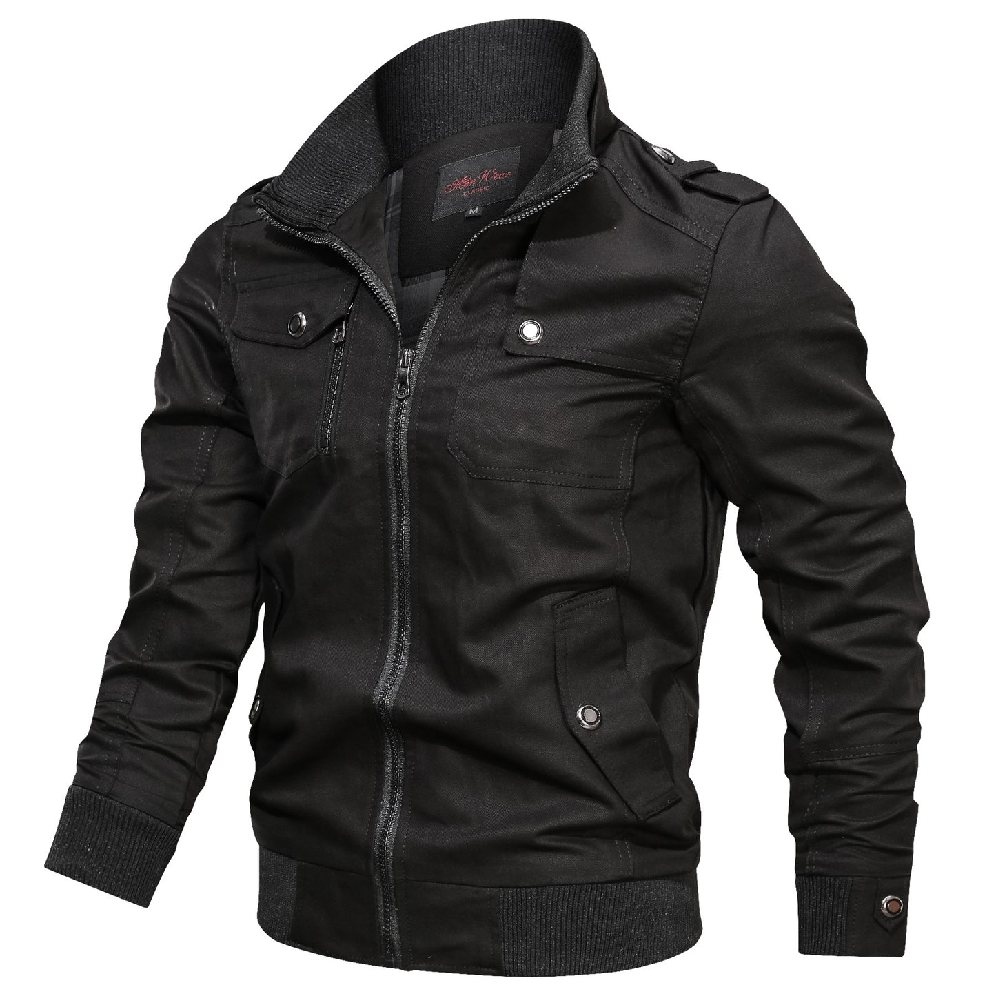 Solid Collar Jacket