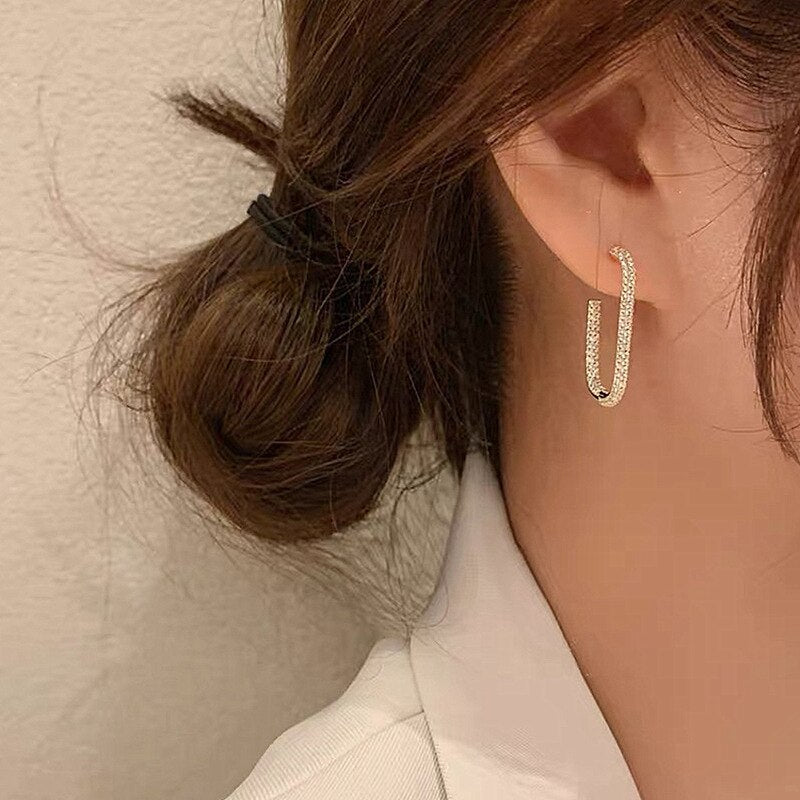 Oval Hoop Earrings