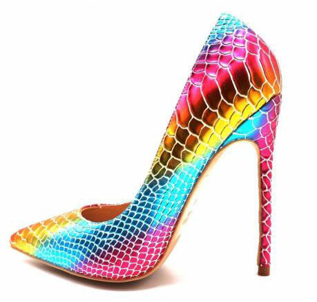 Gradient snake print