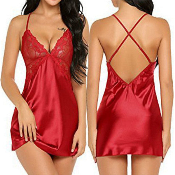 Satin allure lingerie