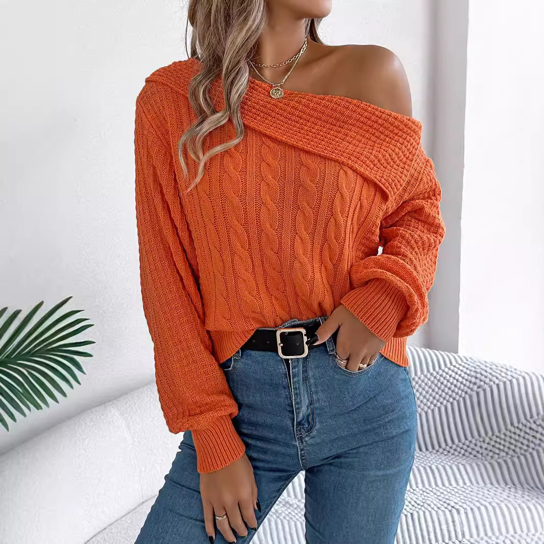 Off-the-shoulder Pullover