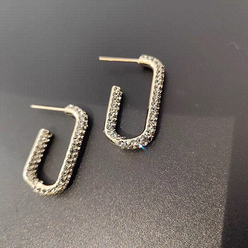 Oval Hoop Earrings