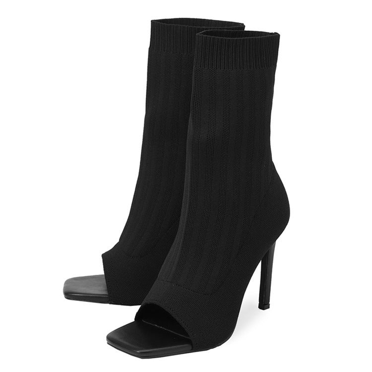 Sleeve Stretch Knitted Shoes