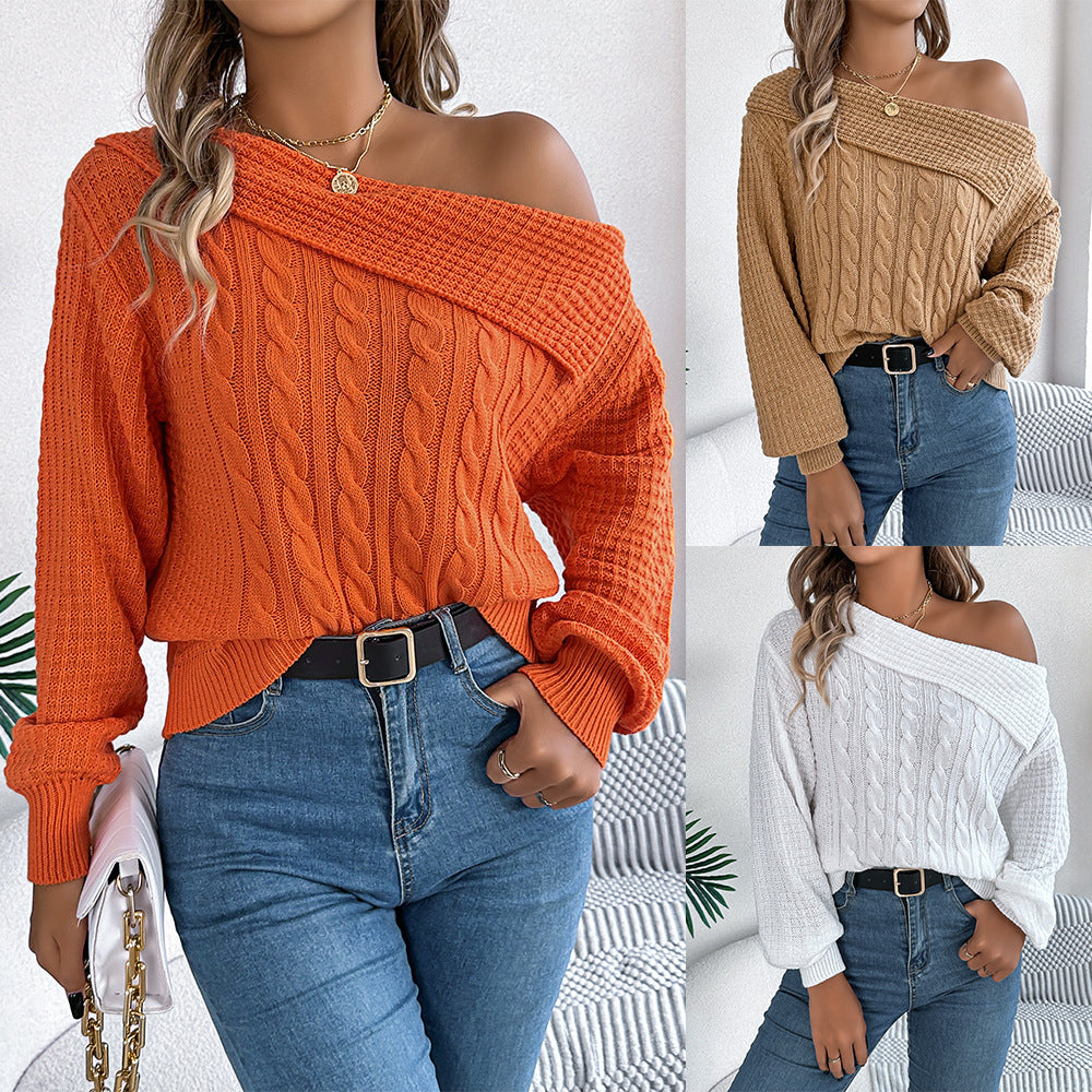 Off-the-shoulder Pullover