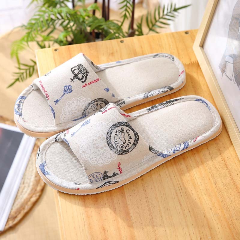 Linen Indoor Slippers