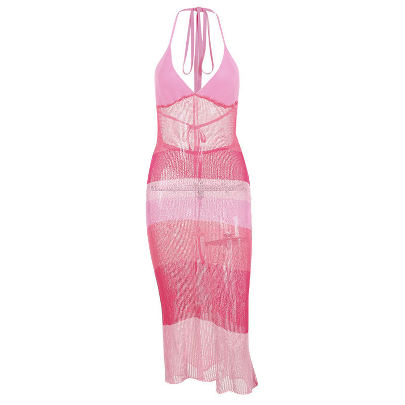 Slim Fit V-neck Brace Dress