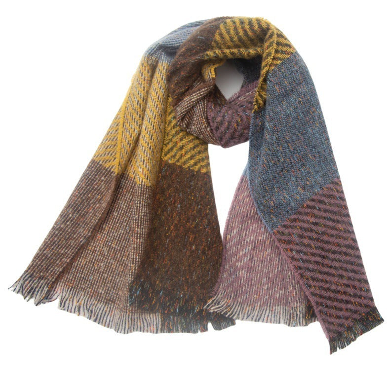 Large Plaid Scarf Shawl