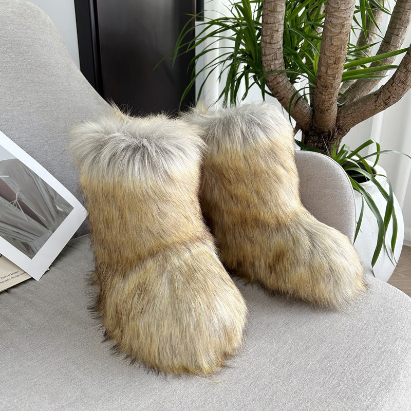 Plush Snow Boots