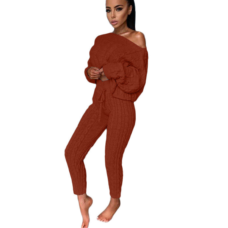 Knitted Tracksuit Two Piece
