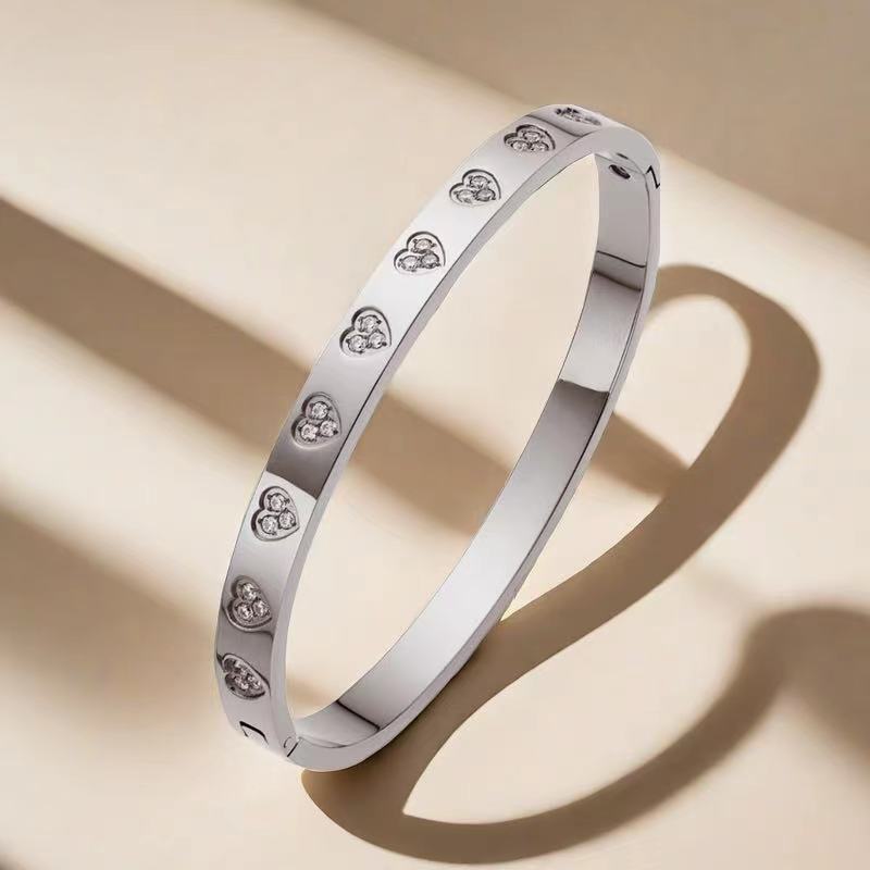 Romantic Heart Titanium Steel Bracelet