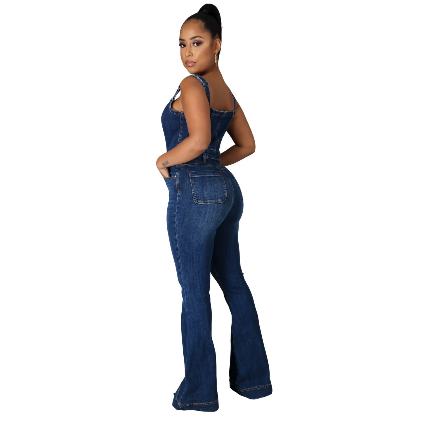 Casual Denim Jumpsuit