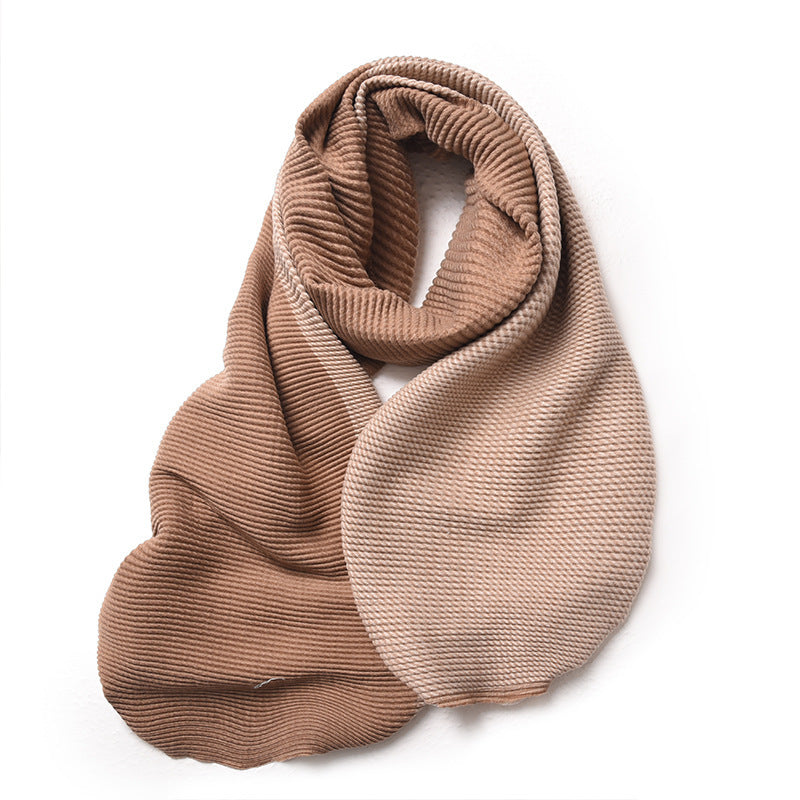 Mixed-color Scarf Double-sided