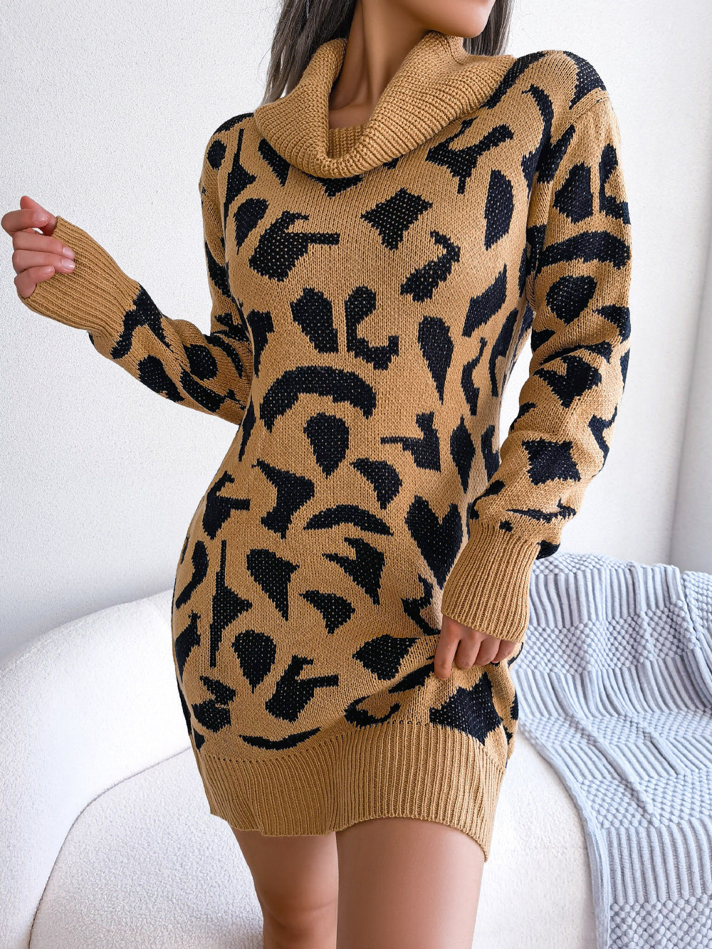 Leopard Sweater Dress