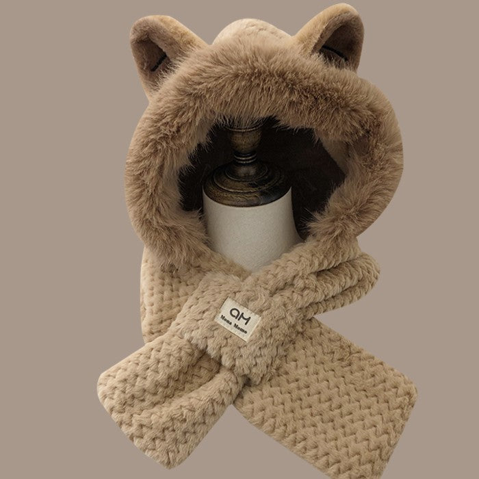 Autumn And Winter Furry Fox Ear Hat