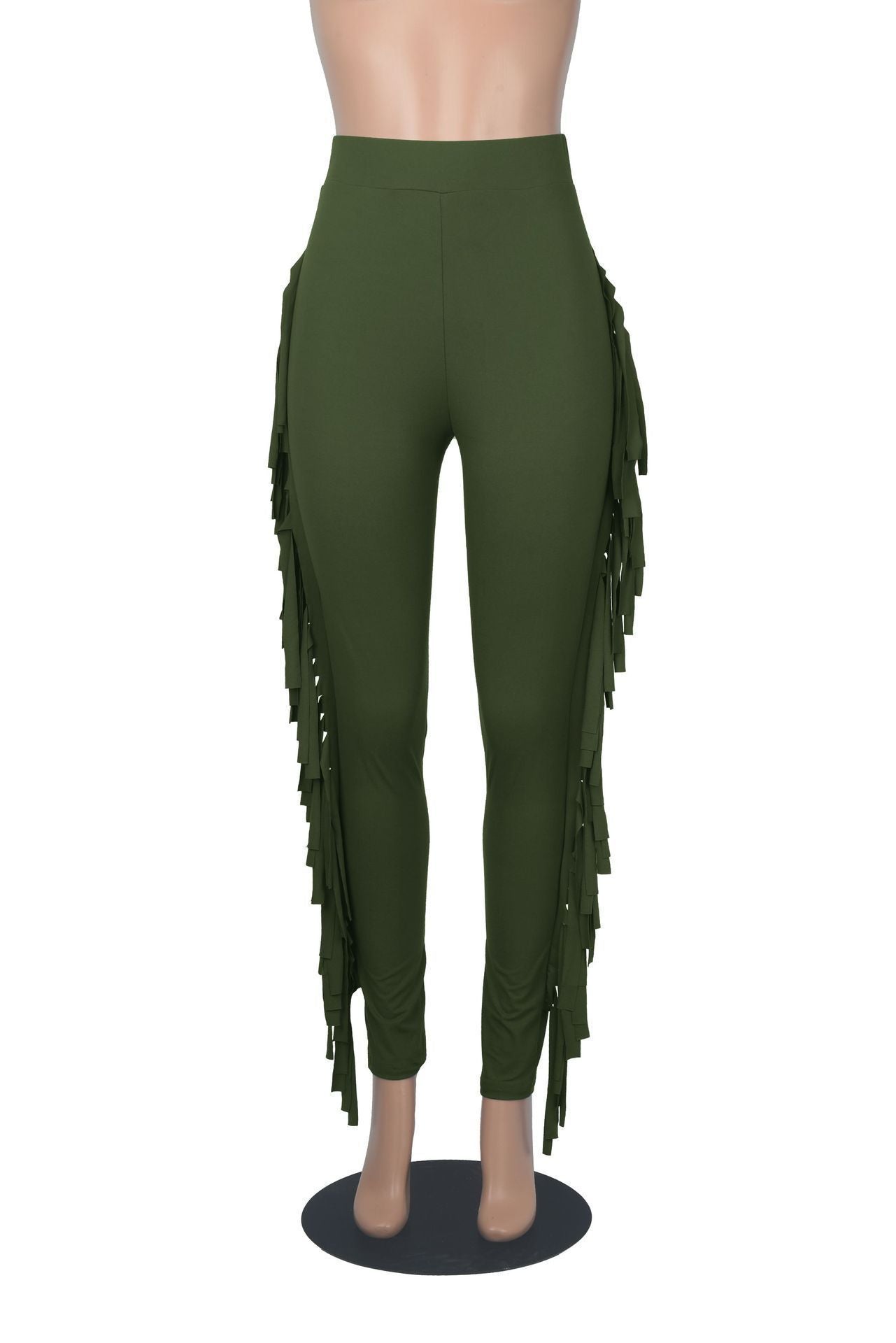 High Waist Tassel Pants