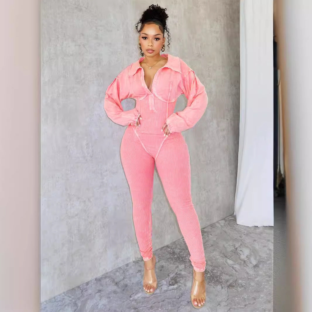 Versatile Long Sleeve Jumpsuit