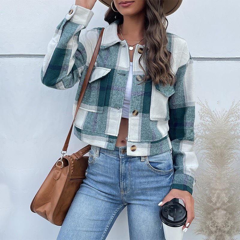 Plaid Crop