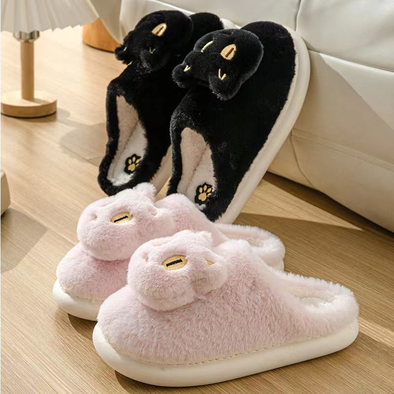 Cat Slippers Soft Plush Slippers