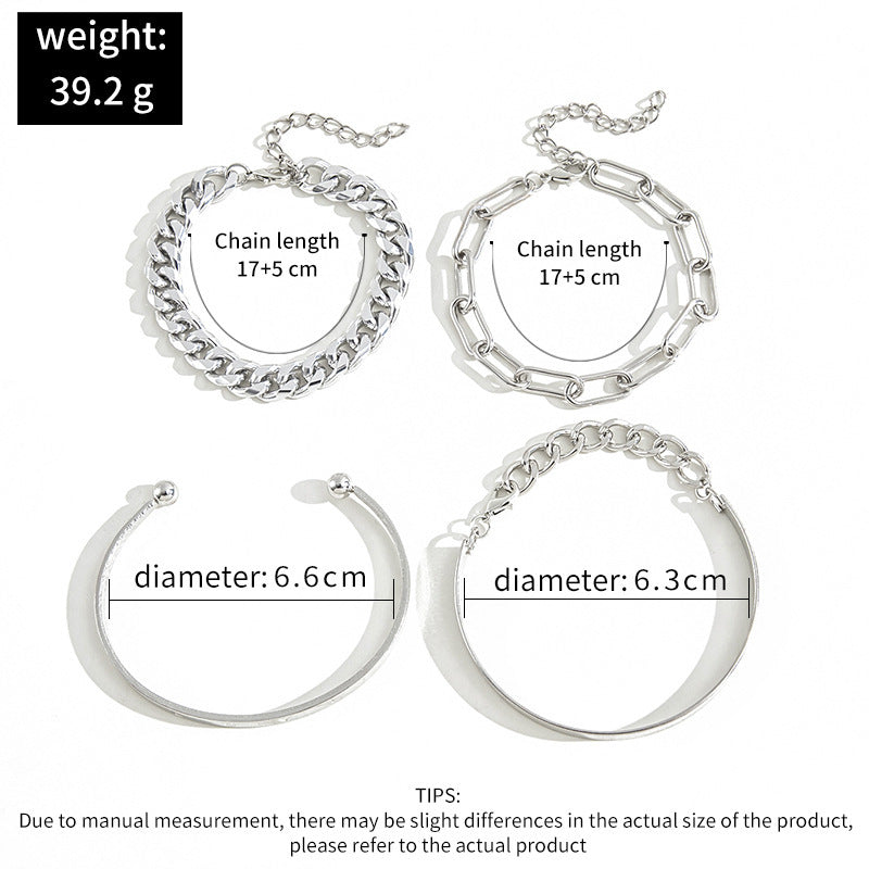 Punk Bracelet Four-piece Set
