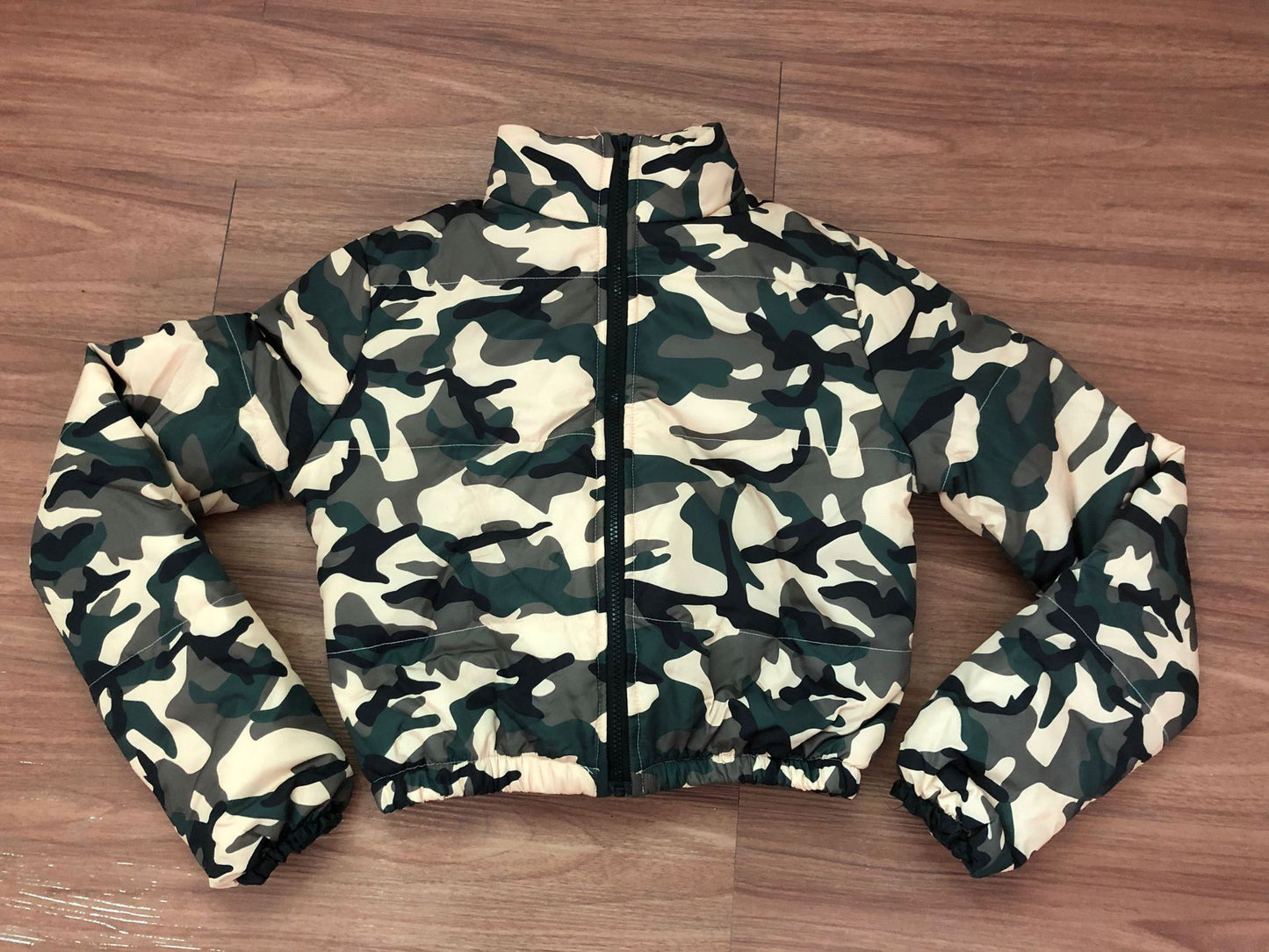 Army green camouflage jacket