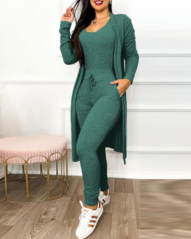 Casual Jumpsuit And Cardigan Cover