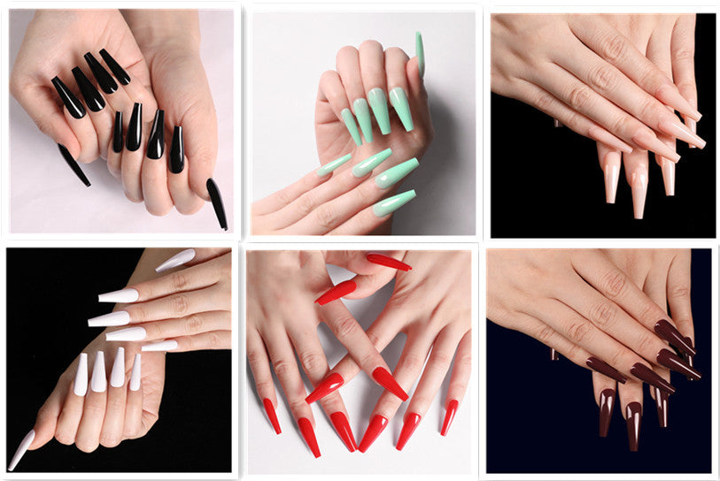 Long Coffin Nails